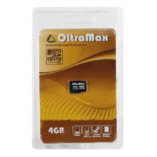 Micro sd 4gb oltramax class4 без адаптера