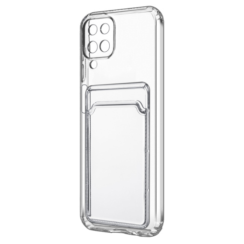 Чехол-силикон card holder Samsung a12 прозрачный