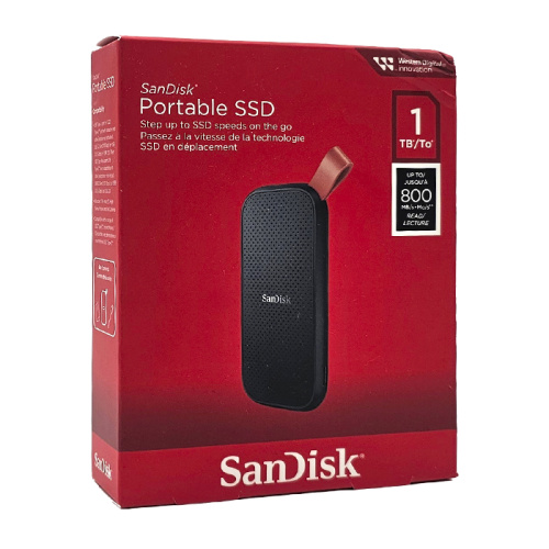 Ssd 1tb usb 3.2 sandisk (800 mb/s) красный