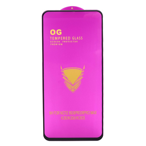 Стекло защитное og (norm) xiaomi redmi note 9s/note 9 pro/poco x3 pro черное