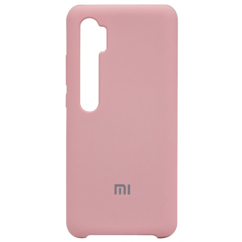 Чехол силикон silicone cover аналог xiaomi mi note 10 lite розовый