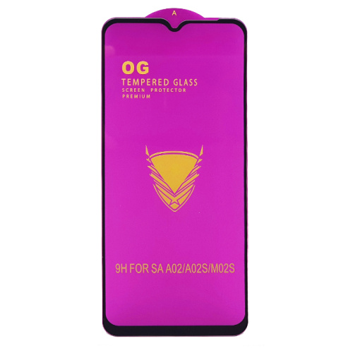 Стекло защитное og (norm) Samsung a02/a02s/a03/a03s/a12/a13/a32(5g)/m12/realme c35 черное