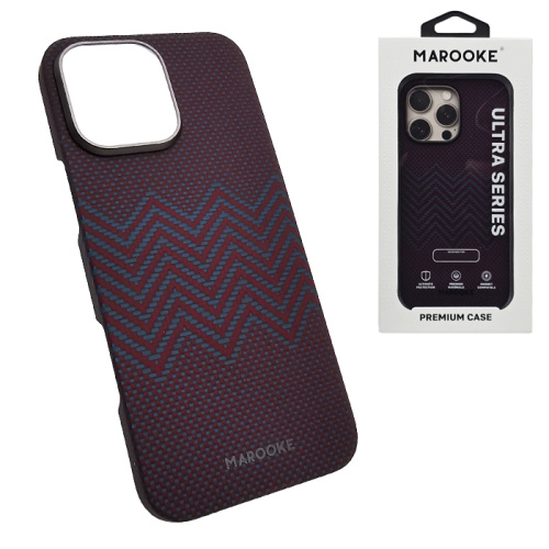 Чехол-крышка marooke зигзаг для iphone 16 pro max красно-синий