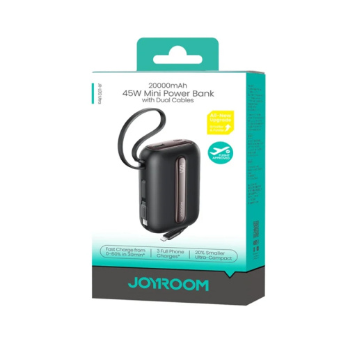 Пзу joyroom jr-l012 20000mah (45w) черный