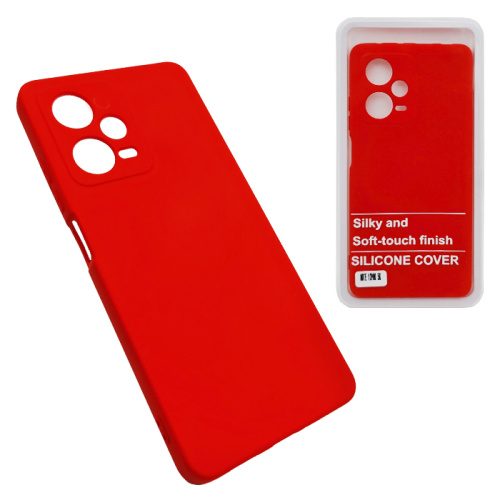 Чехол силикон optimized xiaomi redmi note 12 pro красный