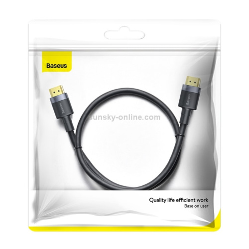 Кабель hdmi/hdmi baseus 4k/1m черный (cadklf-e01)