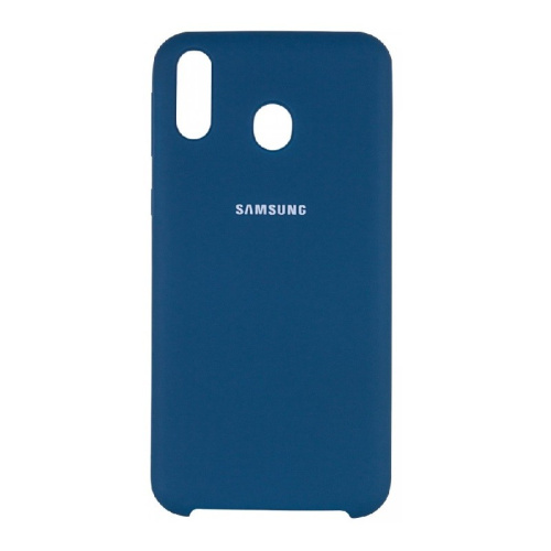 Чехол силикон silicone cover аналог Samsung a21(2020) синий