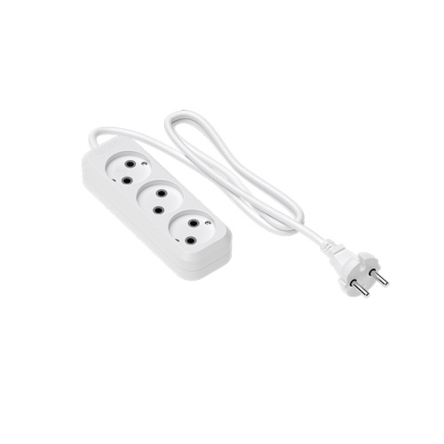 Сетевой удлинитель maxvi ps-530 2300вт (3 розеток) белый