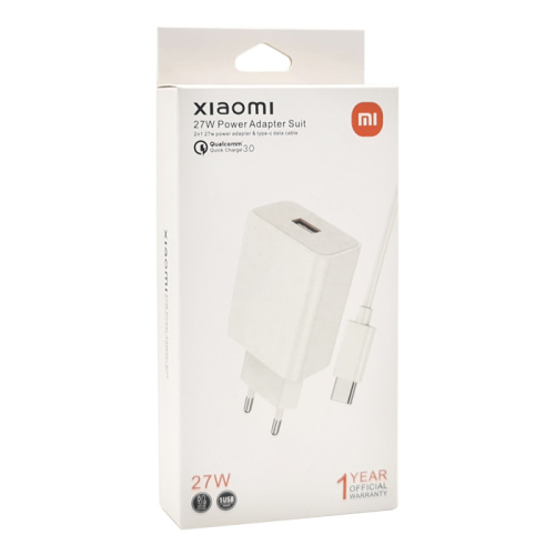 Сзу xiaomi type-c mdy-10-efi (usb/27w) белый