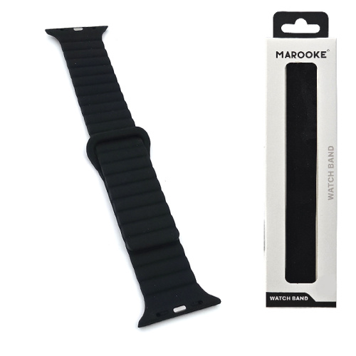 Ремешок marooke watchband силикон магнитный (49мм) черный
