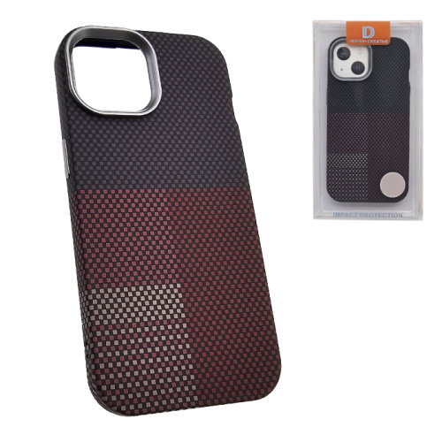 Чехол-крышка arrival для iphone 15 pixel черно-красный