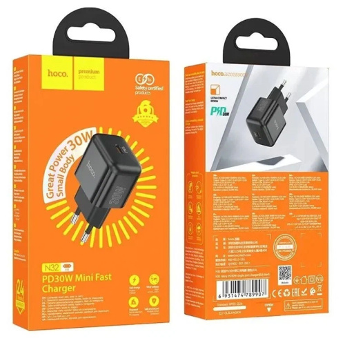 Сзу hoco n32 (pd30w) черное