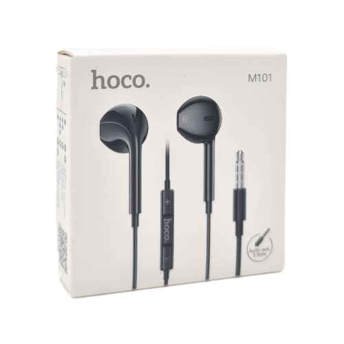 H/f (3.5mm) hoco m101 с микрофоном черные