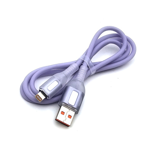 Кабель usb sata x10 lightning фиолетовый