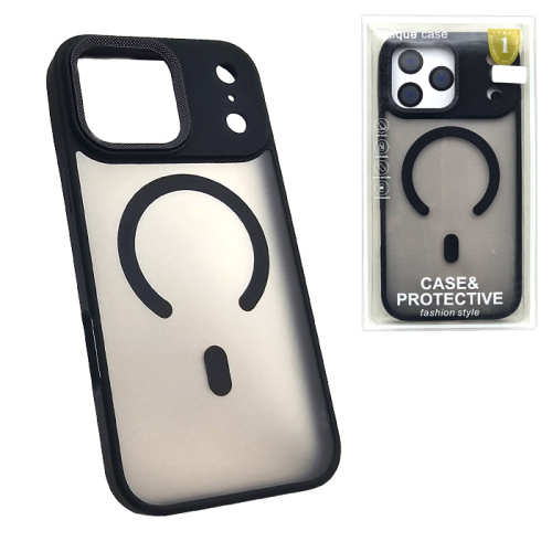Чехол-крышка unique magsafe для iphone 17 pro max черный