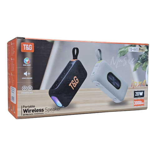 Колонка t&g tg-445 pro 3000mah синяя