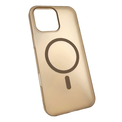 Чехол-крышка case #007 magsafe для iphone 16 pro gold