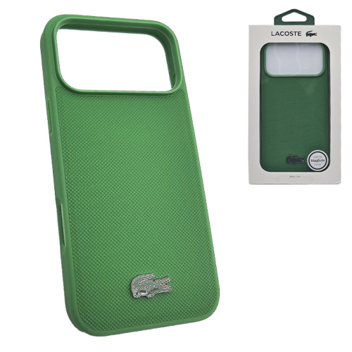 Чехол-крышка #32 lacoste petit (magsafe) для iphone 17 pro зеленый (lplan)