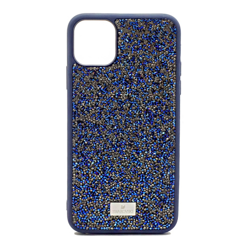 Чехол крышка swarovski камни для iphone 11pro max (6.5) синий