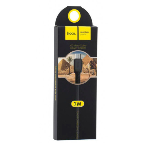 Кабель usb hoco x20 micro 1m черный