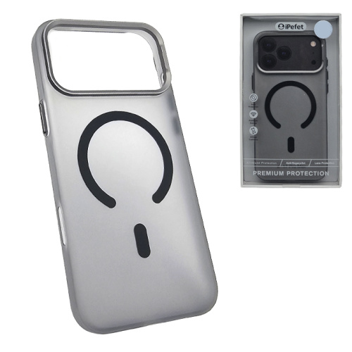 Чехол-крышка #10 ipefet matte magsafe для iphone 17 pro max черный