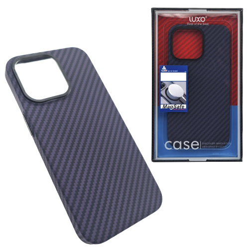 Чехол-крышка luxo карбон mag safe для iphone 13 pro max фиолетовый