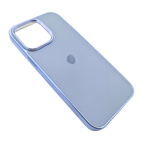 Чехол-силикон di матовый для iphone 14 pro голубой