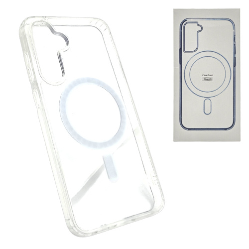 Чехол-силикон #62 clear case magsafe (magnetic) для Samsung s23fe прозрачный 