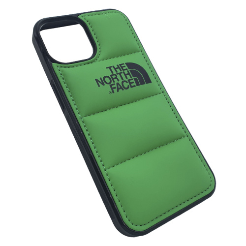 Чехол-силикон the north face для iphone 12/12 pro зеленый