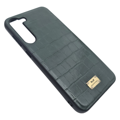 Чехол крышка keephone croco series для Samsung s23 plus зеленый