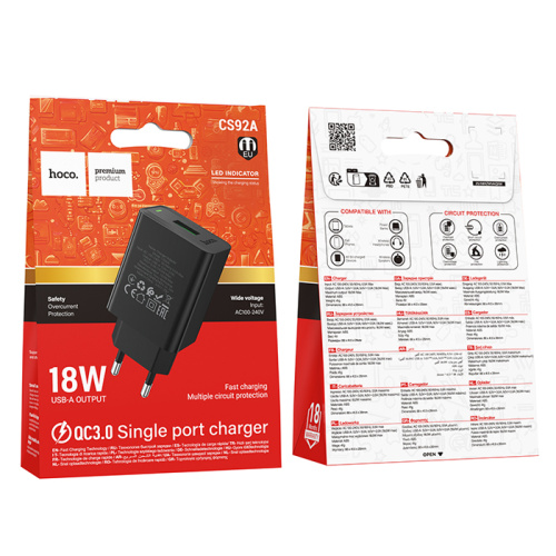 Сзу hoco cs92a (pd20w) черное