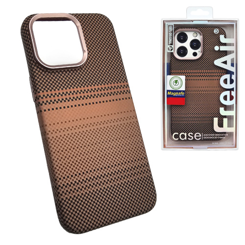 Чехол-крышка free air sunset (magsafe) для iphone 15 pro коричневый