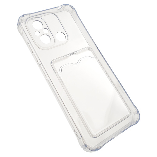 Чехол-силикон card holder xiaomi redmi 12с прозрачный