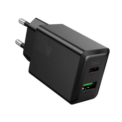 Сзу hoco n69 (usb-c/usb-a/pd20w+qc3.0) черное