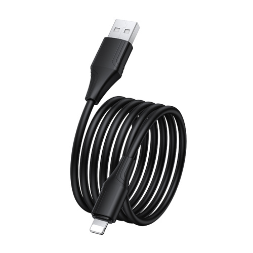 Кабель usb hoco x124 lightning черный 