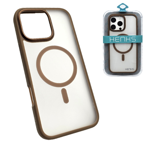 Чехол-крышка henks #56 aurora pro magsafe для iphone 16 pro пустынный титан