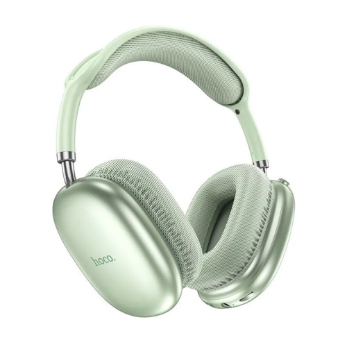 Беспроводные наушники hoco w35 air с микрофоном 45h (большие) зеленые