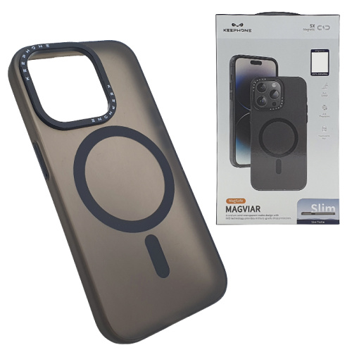Чехол-крышка keephone magviar magsafe для iphone 15 pro max mc0120 черный