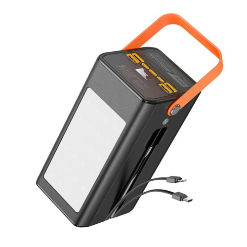 Пзу hoco db49a 60000mah (фонарь/pd22.5w/qc3.0) черный