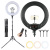 Кольцевая светодиодная лампа led soft ring light rl-18 с пультом, 3 держателя 