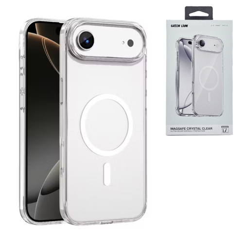 Чехол green lion magsafe crystal для iphone 17 air прозрачный