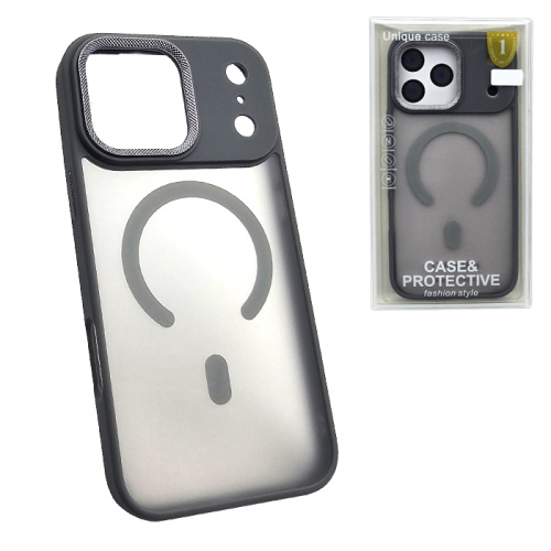 Чехол-крышка unique magsafe для iphone 17 pro серый