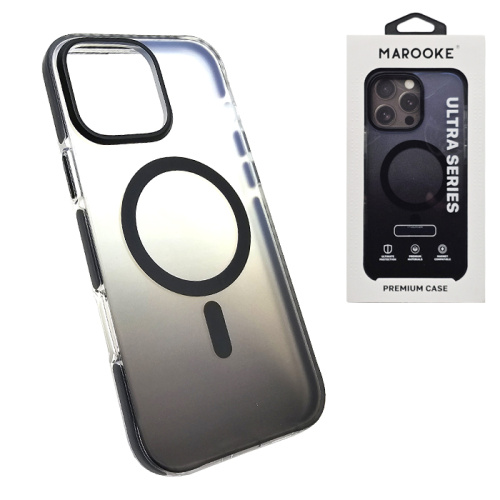 Чехол-крышка marooke m06 градиент для iphone 15 pro черный