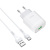Сзу hoco c72q type-c (usb/18w/3a) белый 