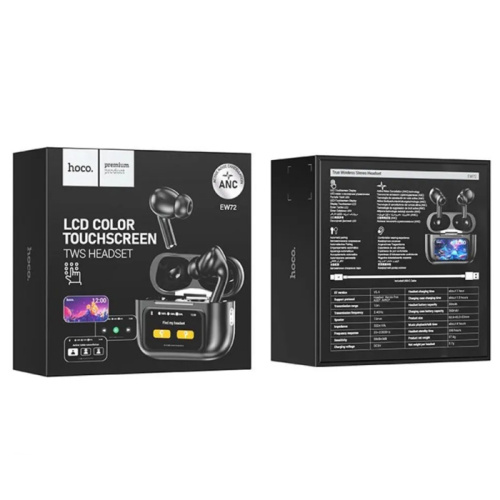 Hoco tws ew72 с экраном черные