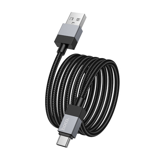 Кабель usb hoco x110 type-c (3.0a) черный