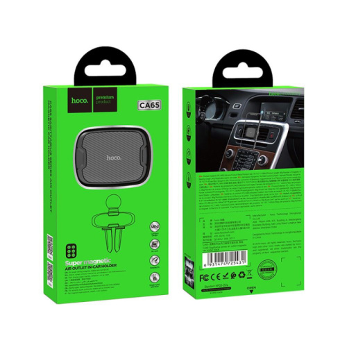 Автодержатель hoco ca65 magnetic holder черный