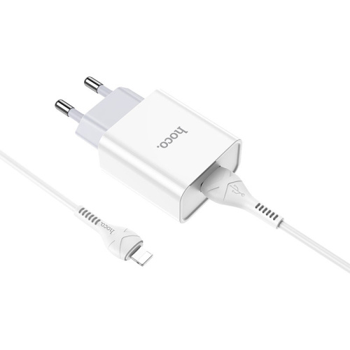 Сзу hoco c81a lightning (usb/2.1a) белое