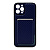Чехол-крышка casetify карбон с закрытой камерой с визитницей для iphone 12pro max (6.7) синий