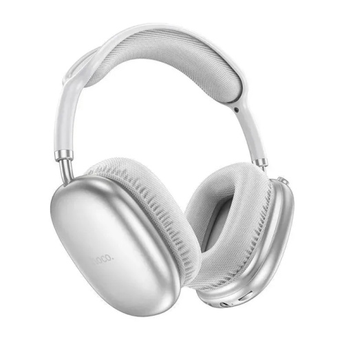 Беспроводные наушники hoco w35 air с микрофоном 45h (большие) серебристые